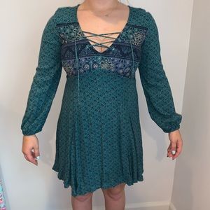 Green Flowy Dress